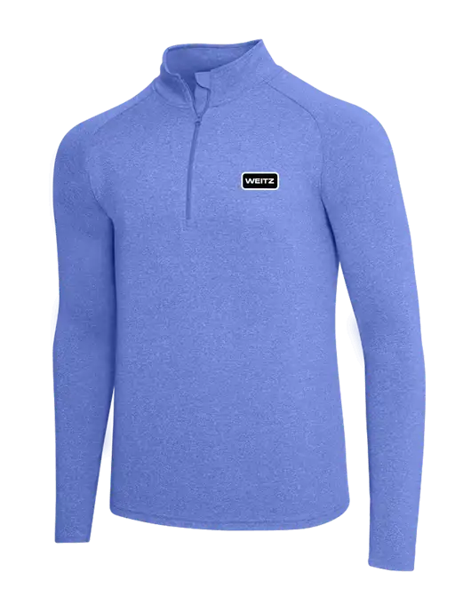 Royal Heather Sport Wick Stretch 1/4 Zip Pullover w/Weitz Logo