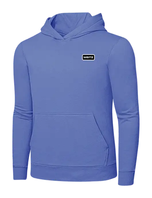 Carolina Blue 7.8 oz Ring Spun Hooded Sweatshirt w/Weitz Logo