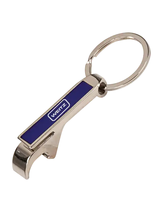 Blue Bottle Opener Keychain w/Weitz Logo