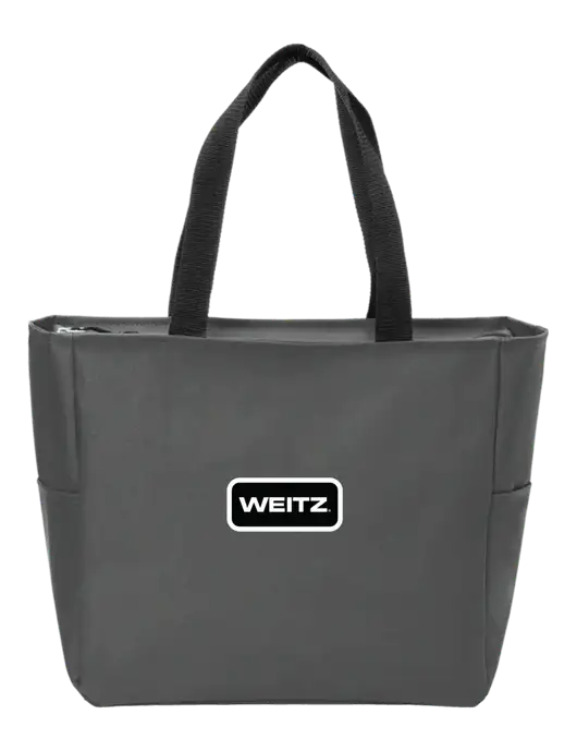 Everyday Charcoal Zip Tote Dark w/Weitz Logo