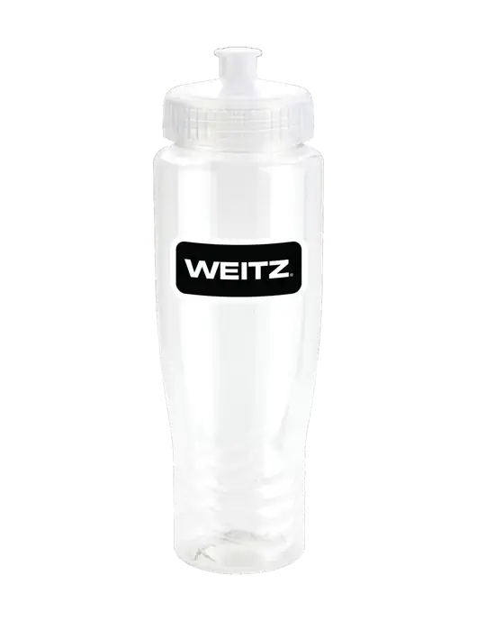 Roam Clear 28 oz Eco-Polyclear Bottle with Push Pull Lid w/Weitz Logo