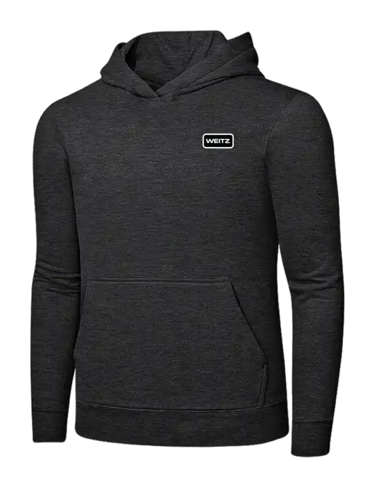 Dark Heather Grey 7.8 oz Ring Spun Hooded Sweatshirt w/Weitz Logo