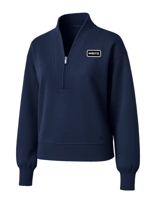 OGIO Womens Dark Navy Transcend 1/4-Zip w/Weitz Logo