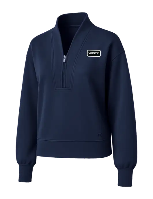 OGIO Womens Dark Navy Transcend 1/4-Zip w/Weitz Logo