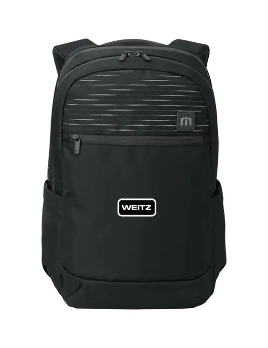 TravisMathew Black Approach Backpack w/Weitz Logo