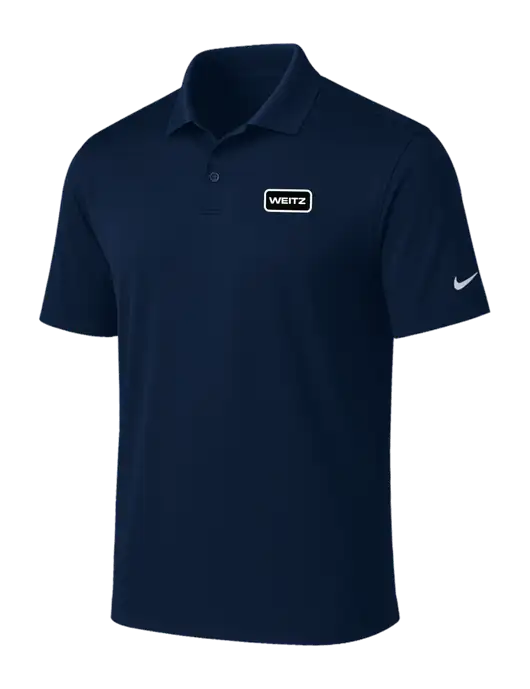 NIKE Navy Victory Solid Polo w/Weitz Logo
