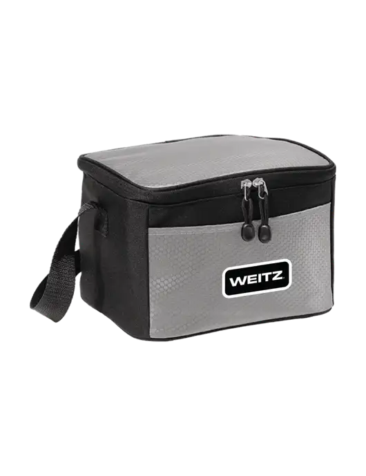 6 Can Grey/Black Cube Cooler w/Weitz Logo