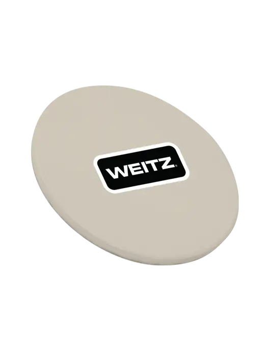 Round Sandstone Coaster w/Weitz Logo