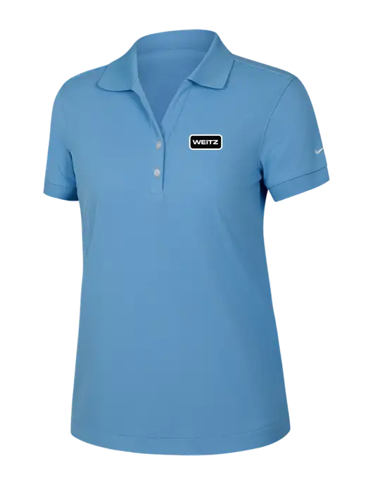 Nike Womens Dri-FIT Classic Light Blue Polo w/Weitz Logo