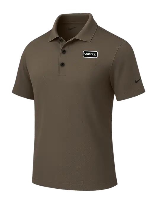 Nike Dark Olive Brown Tech Basic Dri-FIT Polo
 w/Weitz Logo