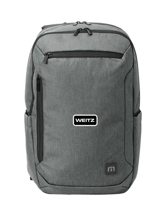 TravisMathew Medium Grey Heather Duration Backpack w/Weitz Logo