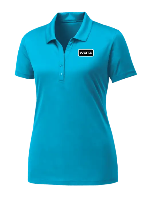 Womens Sapphire Blue PosiCharge Competitor Polo w/Weitz Logo