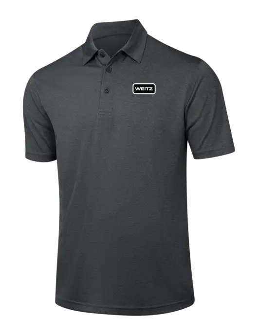 Dark Grey Heather Contender Polo w/Weitz Logo