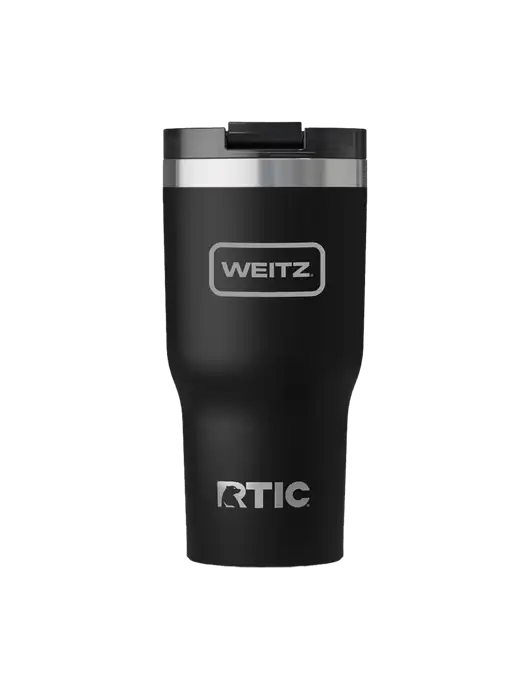 RTIC Essential 20 oz Black Tumbler w/Weitz Logo