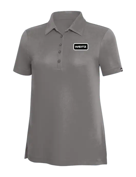 TravisMathew Grey Solid Womens Oceanside Polo w/Weitz Logo