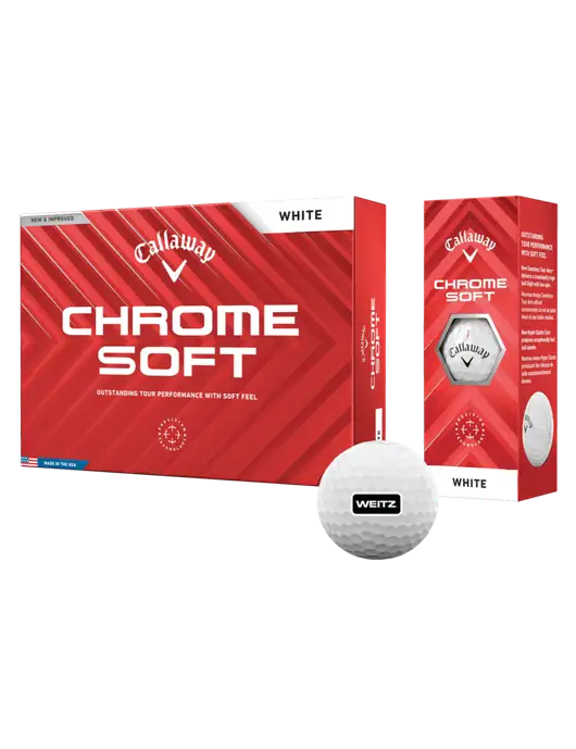 Callaway Chrome Soft Golf Balls 12/pk w/Weitz Logo