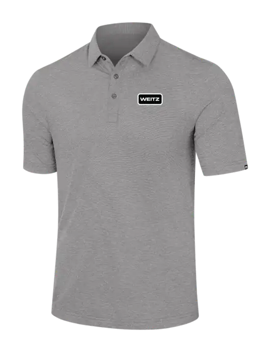 TravisMathew Light Grey Heather Sunnyvale Polo w/Weitz Logo