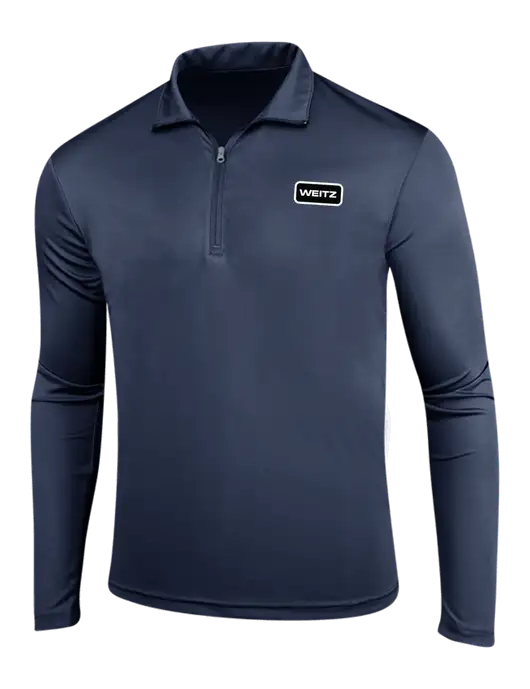 Navy PosiCharge Competitor 1/4 Zip Pullover w/Weitz Logo