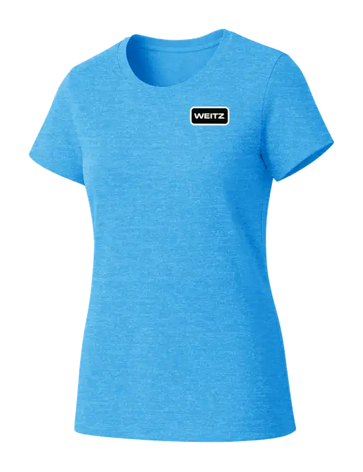 Womens Seriously Soft Light Sapphire T-Shirt w/Weitz Logo