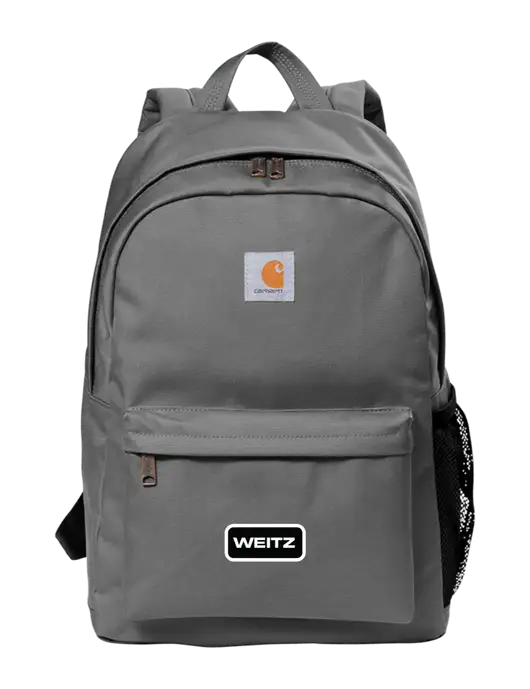 Carhartt Grey Canvas Backpack w/Weitz Logo