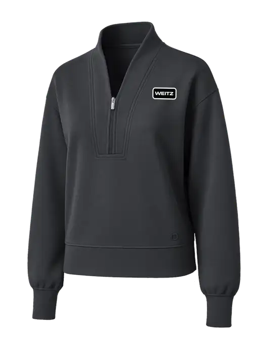OGIO Womens Dark Grey Transcend 1/4-Zip w/Weitz Logo