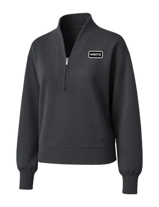 OGIO Womens Dark Grey Transcend 1/4-Zip w/Weitz Logo