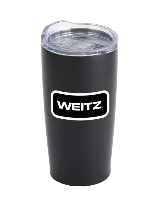 Society Black 20 oz Insulated Tumbler w/Weitz Logo