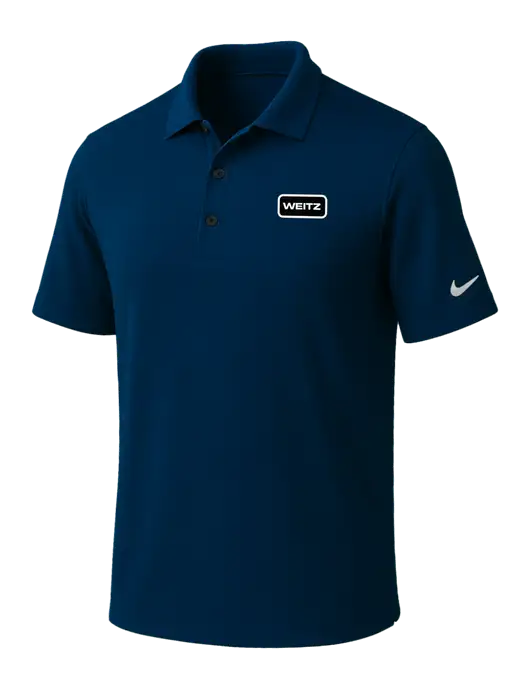 NIKE Navy Dri-Fit Micro Pique Polo w/Weitz Logo