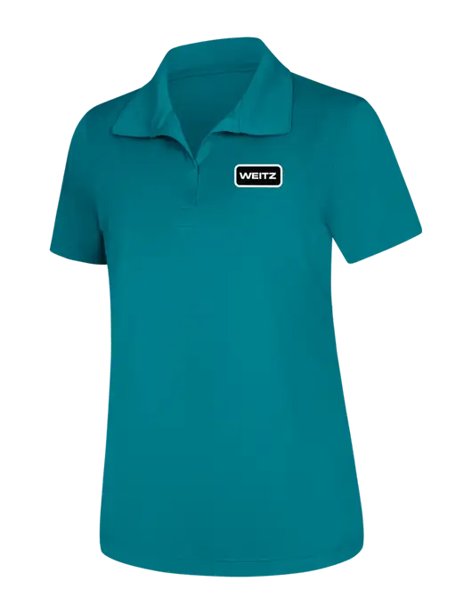 Womens Dark Sapphire Micropique Sport-Wick Polo w/Weitz Logo