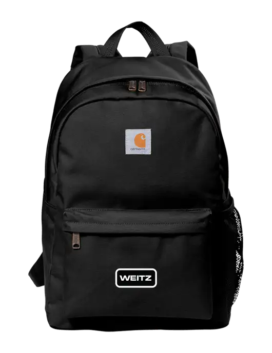 Carhartt Black Canvas Backpack w/Weitz Logo