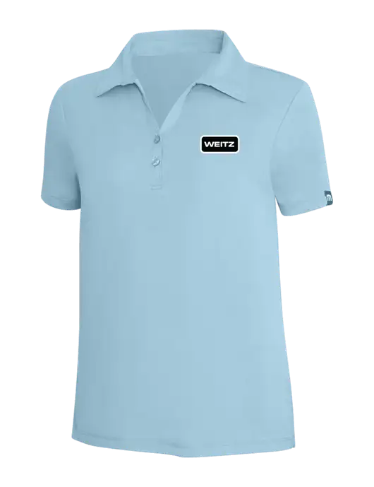 TravisMathew Light Sapphire Heather Womens Coto Performance Polo w/Weitz Logo