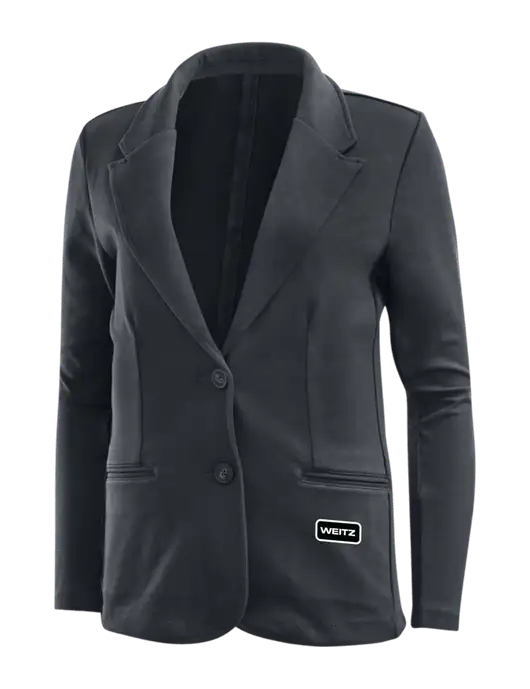 Charcoal Grey Womens Knit Blazer w/Weitz Logo