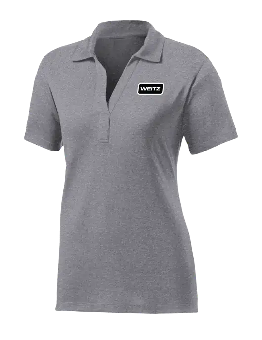 Womens Medium Grey Heather Contender Polo w/Weitz Logo