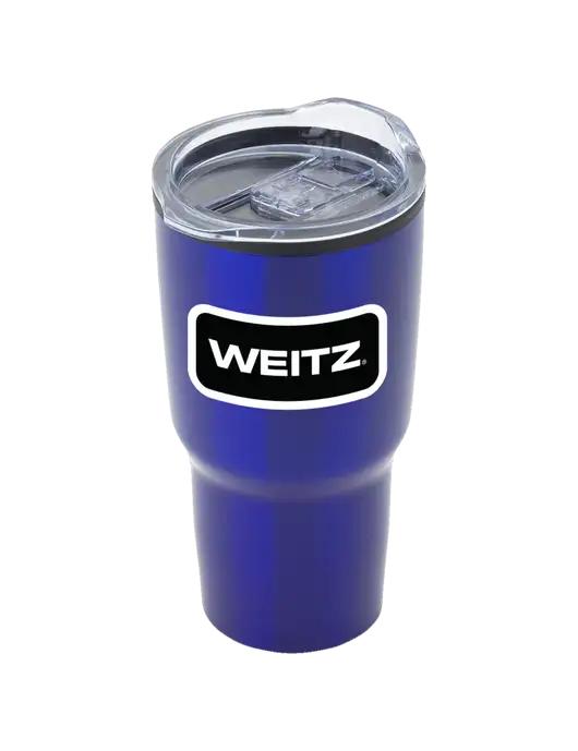Odyssey Blue 30 oz Travel Tumbler w/Weitz Logo