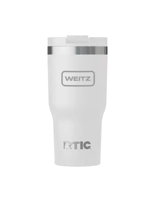 RTIC Essential 20 oz White Tumbler w/Weitz Logo
