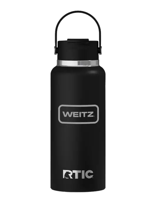 RTIC Outback 32 oz Black Bottle w/Weitz Logo