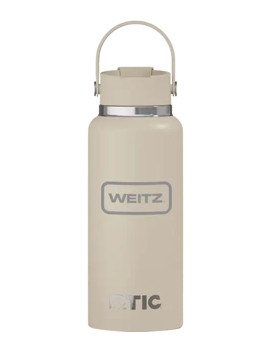 RTIC Outback 32 oz Tan Bottle w/Weitz Logo