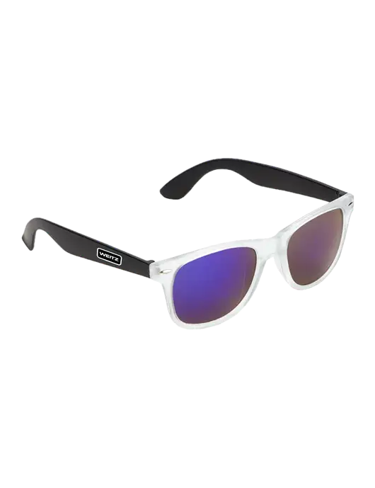 Key West Black Mirrored Sunglasses w/Weitz Logo