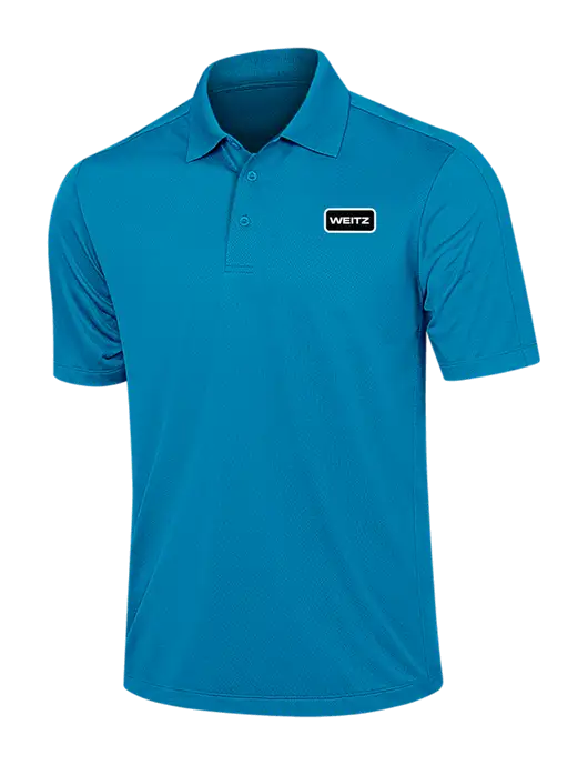 Sapphire Blue Diamond Textured Jacquard Polo w/Weitz Logo