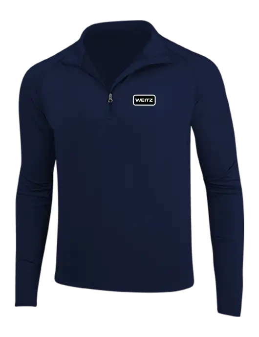 Navy Sport Wick Stretch 1/4 Zip Pullover w/Weitz Logo
