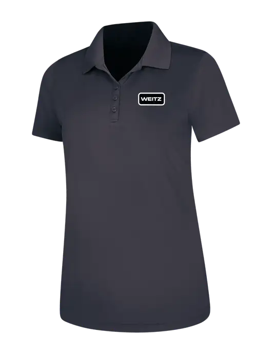 Dark Grey Womens Dry Zone UV Mesh Polo w/Weitz Logo