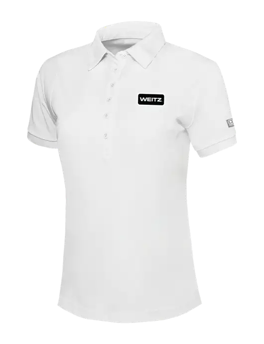 OGIO Womens Bright White Jewel Polo w/Weitz Logo