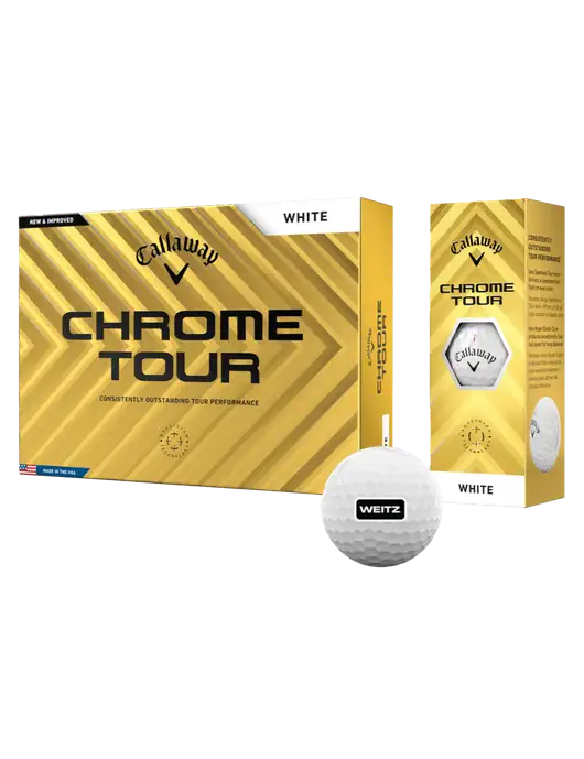 Callaway Chrome Tour Golf Balls 12/pkg w/Weitz Logo