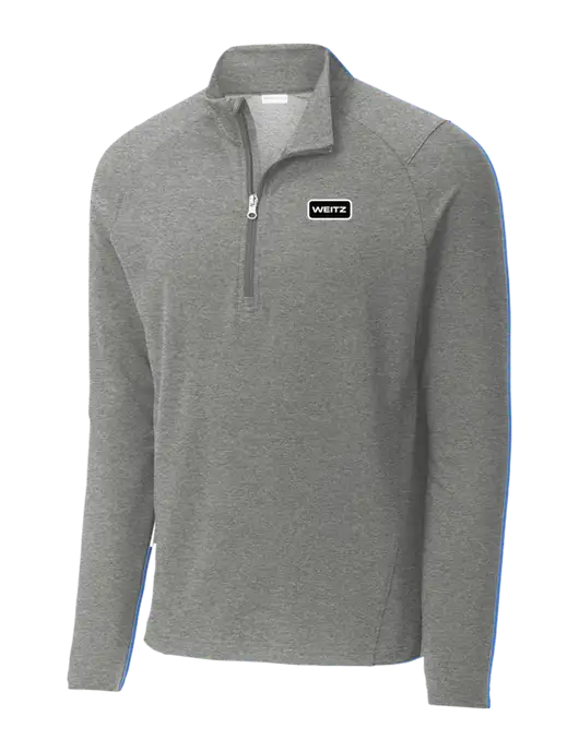Sport-Wick Flex Fleece Light Grey Heather 1/4-Zip w/Weitz Logo