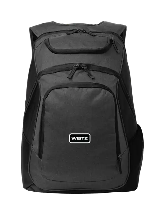 Executive Graphite Heather/Black Laptop Backpack w/Weitz Logo