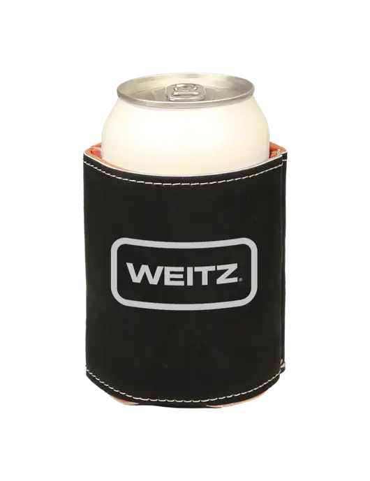 Black Leatherette Beverage Holder w/Weitz Logo