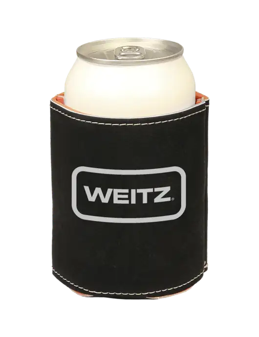 Black Leatherette Beverage Holder w/Weitz Logo