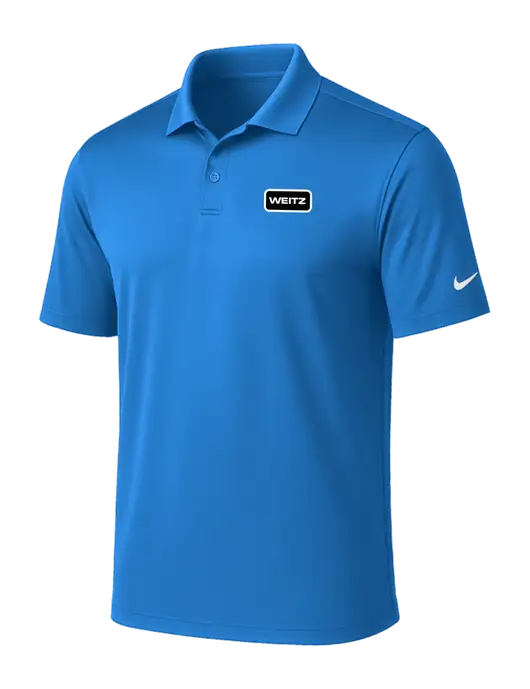 NIKE Light Royal Victory Solid Polo w/Weitz Logo