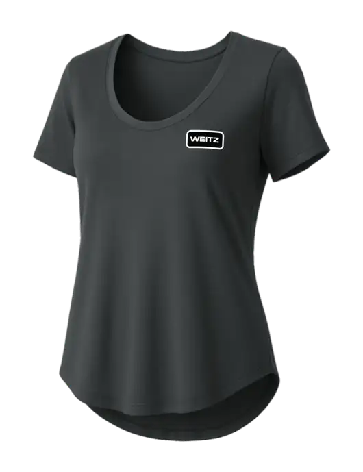Mercer+Mettle Womens Dark Grey Stretch Jersey Relaxed Scoop w/Weitz Logo