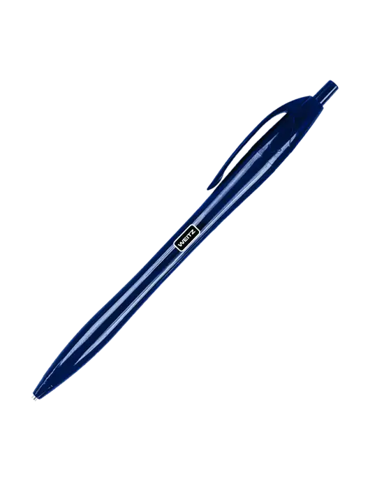Novella Navy Solid Pen - Black Ink w/Weitz Logo